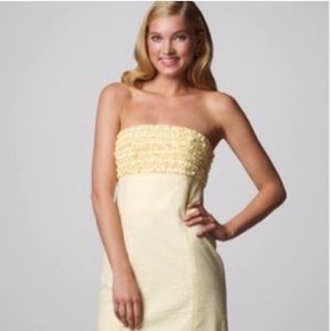 Lilly Pulitzer Franco Seersucker Dress - Yellow Size 0